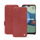 Fairphone 4 leather case - Cerise vintage ( Pantone #a6302e ) 