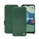 Housse cuir Fairphone 4 - Crocodile pino ( Pantone #173F35 ) 
