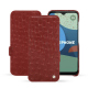 Housse cuir Fairphone 4 - Autruche ciliegia ( Pantone #a4343a ) 