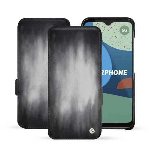 Elegante cover orizzontale per Fairphone 4Gris Patine