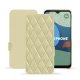 Fairphone 4 leather case - Beige - Couture ( Nappa - Pantone #ceb888 ) 