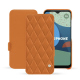 Fairphone 4 leather case - Orange - Couture ( Nappa - Pantone #ff9351 ) 