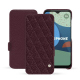 Custodia in pelle Fairphone 4 - Lie de vin - Couture ( Pantone #412234 ) 
