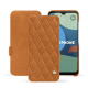 Funda de piel Fairphone 4 - Mandarine vintage - Couture ( Pantone #d47231 ) 