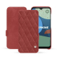Fairphone 4 leather case - Cerise vintage - Couture ( Pantone #a6302e ) 