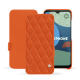 Custodia in pelle Fairphone 4 - Orange fluo - Couture ( Pantone #ff5406 ) 