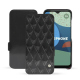 Funda de piel Fairphone 4 - Onyx - Couture ( Noir / Black ) 