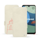 Capa em pele Fairphone 4 - Blanc escumo ( Pantone #D6D6D1 )