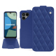 Custodia in pelle Fairphone 4 - Bleu océan - Couture ( Nappa - Pantone #003da5 ) 