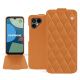 Capa em pele Fairphone 4 - Orange - Couture ( Nappa - Pantone #ff9351 ) 