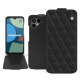 Capa em pele Fairphone 4 - Ebène - Couture ( Noir / Black ) 