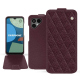 Capa em pele Fairphone 4 - Lie de vin - Couture ( Pantone #412234 ) 