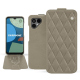 Capa em pele Fairphone 4 - Darboun sabla - Couture ( Pantone #BCB1A1 )