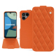 Fairphone 4 leather case - Orange fluo - Couture ( Pantone #ff5406 ) 