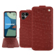 Fairphone 4 leather case - Autruche ciliegia ( Pantone #a4343a ) 