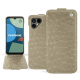 Housse cuir Fairphone 4 - Autruche desert ( Pantone #A39382 ) 
