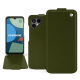 Capa em pele Fairphone 4 - Vert Veggie ( Pantone #68724d ) 