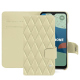 Funda de piel Fairphone 4 - Beige - Couture ( Nappa - Pantone #ceb888 ) 