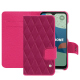 Funda de piel Fairphone 4 - Rose fluo - Couture ( Pantone #ff16b4 ) 