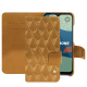 Housse cuir Fairphone 4 - Or Maïa - Couture ( Pantone 871C ) 