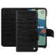 Fairphone 4 leather case - Crocodile nero ( Noir / Black) 