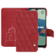 Capa em pele Fairphone 4 - Rouge troupelenc - Couture ( Pantone #AB191A )