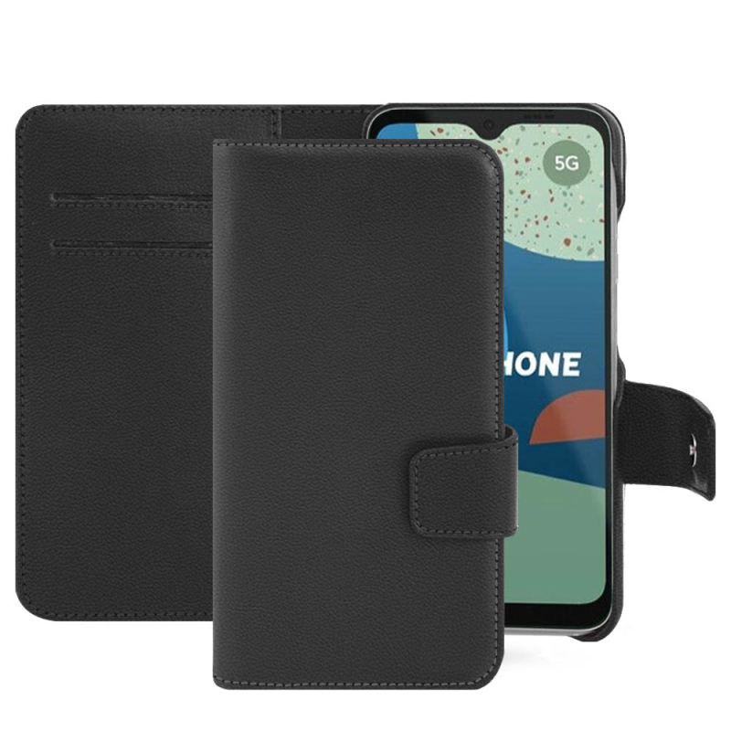 Fairphone 4 leather case - Noir PU ( Black ) 