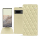 Google Pixel 7 leather case - Beige - Couture ( Nappa - Pantone #ceb888 ) 