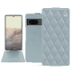 Custodia in pelle Google Pixel 7 - Bleu ciel - Couture ( Nappa - Pantone #abcae9 ) 