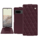 Custodia in pelle Google Pixel 7 - Lie de vin - Couture ( Pantone #412234 ) 