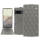 Google Pixel 7 leather case - Acier vintage - Couture ( Pantone #d85827b ) 