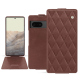 Custodia in pelle Google Pixel 7 - Passion vintage - Couture ( Pantone #591d16 ) 