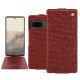Google Pixel 7 leather case - Autruche ciliegia ( Pantone #a4343a ) 