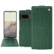Custodia in pelle Google Pixel 7 - Crocodile pino ( Pantone #173F35 ) 