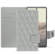 Capa em pele Google Pixel 7 - Gris - Couture ( Nappa - Pantone #c1c6c8 ) 