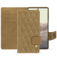 Google Pixel 7 leather case - Sable vintage - Couture ( Pantone #9b7340 ) 