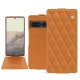 Google Pixel 7 Pro leather case - Orange - Couture ( Nappa - Pantone #ff9351 ) 