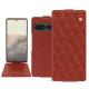 Housse cuir Google Pixel 7 Pro - Papaye - Couture ( Pantone #b54317 ) 