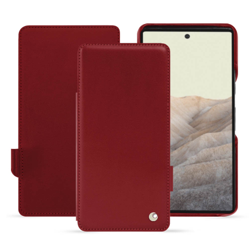 Housse premium en cuir pour Google Pixel 7 ProRouge ( Nappa - Pantone #d50032 ) 