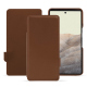 Google Pixel 7 Pro leather case - Marron PU ( Pantone #8B4720 )