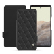 Housse cuir Google Pixel 7 - Noir - Couture ( Nappa - Black ) 
