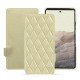 Funda de piel Google Pixel 7 - Beige - Couture ( Nappa - Pantone #ceb888 ) 