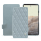 Custodia in pelle Google Pixel 7 - Bleu ciel - Couture ( Nappa - Pantone #abcae9 ) 