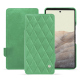 Funda de piel Google Pixel 7 - Menthe vintage - Couture ( Pantone #37b375 ) 