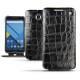 Capa em pele Motorola Nexus 6 - Crocodile nero