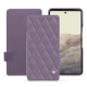 Google Pixel 7 Pro leather case - Lilas - Couture ( Nappa - Pantone #b9a3e3 ) 