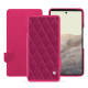 Lederschutzhülle Google Pixel 7 Pro - Rose fluo - Couture ( Pantone #ff16b4 ) 