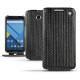 Lederschutzhülle Motorola Nexus 6 - Abaca nero