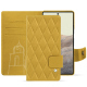 Capa em pele Google Pixel 7 Pro - Jaune soulèu - Couture ( Pantone #F3B934 )