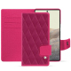 Lederschutzhülle Google Pixel 7 Pro - Rose fluo - Couture ( Pantone #ff16b4 ) 